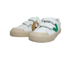 Victoria 1065179 Childrens White/Green Leather Sneakers