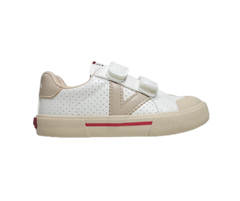 Victoria 1355102 Childrens White/Cream Leather Sneakers