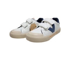 Victoria 1355102 Childrens White/Navy Leather Sneakers