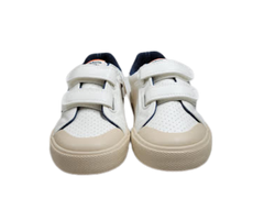 Victoria 1355102 Childrens White/Navy Leather Sneakers