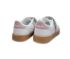 Victoria 1256102 Childrens White/Pink Leather Sneakers
