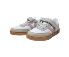 Victoria 1256102 Childrens White/Pink Leather Sneakers