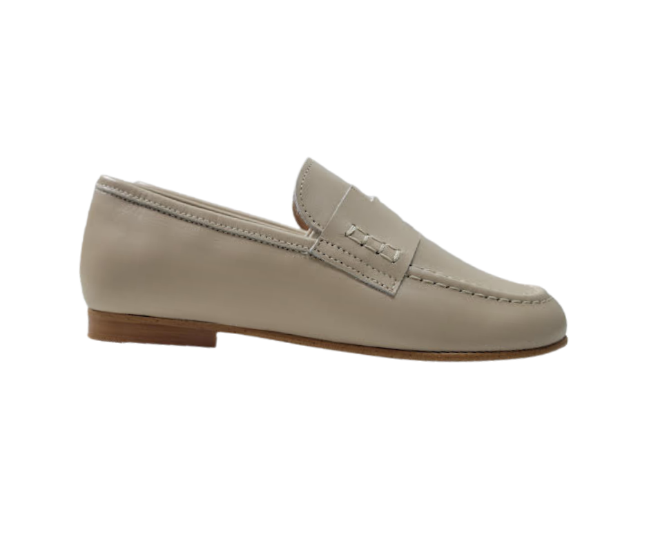 Luccini 9074 Boys Beige Loafer
