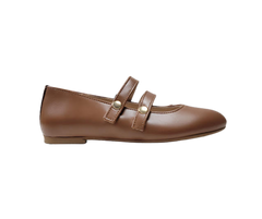 Luccini 9050 Camel Double Strap Mary Jane