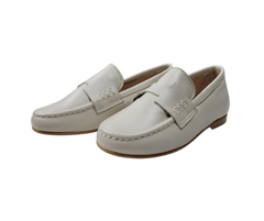 Luccini 9074 Boys Ivory Loafer