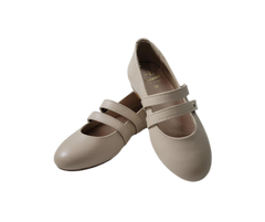 Luccini 9050 Beige Double Strap Mary Jane