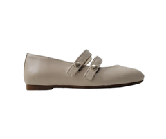 Luccini 9050 Beige Double Strap Mary Jane