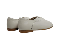 Luccini 9069 Boys Stone Ivory Lace Dress Shoe