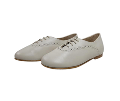 Luccini 9069 Boys Stone Ivory Lace Dress Shoe