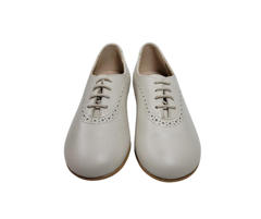 Luccini 9069 Boys Stone Ivory Lace Dress Shoe