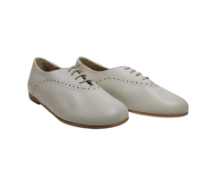 Luccini 9069 Boys Stone Ivory Lace Dress Shoe