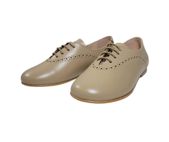 Luccini 9069 Boys Nude Beige Lace Dress Shoe