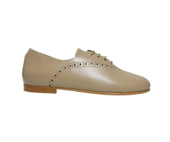 Luccini 9069 Boys Nude Beige Lace Dress Shoe