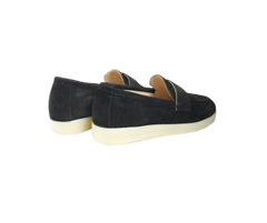 Blublonc Olivia Ladies Black Suede Sneaker Shoe