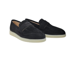 Blublonc Olivia Ladies Black Suede Sneaker Shoe