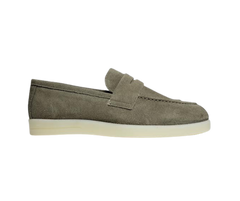 Blublonc Olivia Ladies Olive Suede Sneaker Shoe