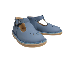 Blublonc Santi Children's Blue Leather First Walker