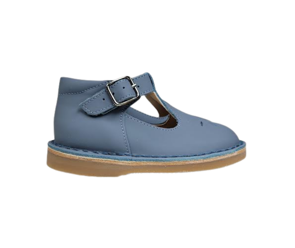 Blublonc Santi Children's Blue Leather First Walker