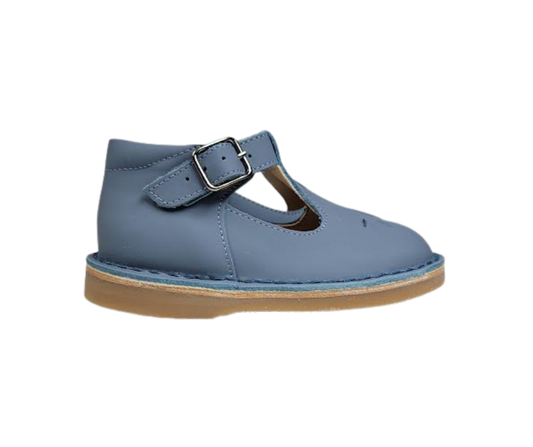 Blublonc Santi Children's Blue Leather First Walker