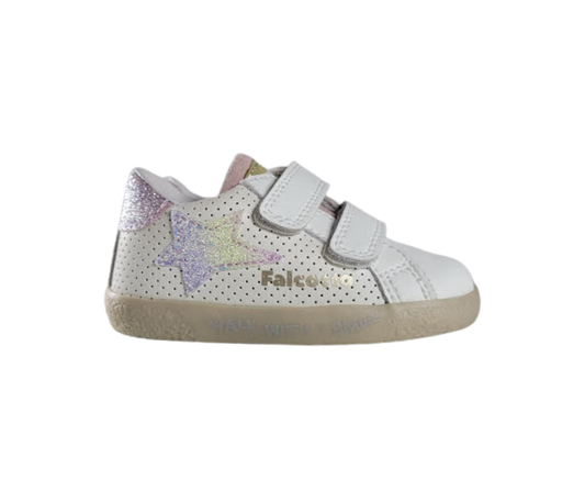 Falcotto Alnoite Children's White/Pink Sneaker