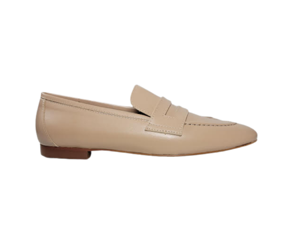 Brunella Moccasin Ladies Nude Loafer