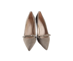 Viviamos Selma Ladies Taupe Suede Heel