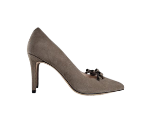 Viviamos Selma Ladies Taupe Suede Heel