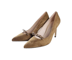 Viviamos Selma Ladies Camel Suede Heel