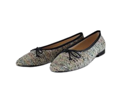 Brunella 416 Ladies Black Multi Color Ballet