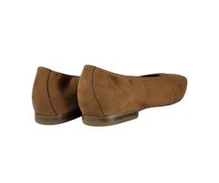 Brunella S537 Ladies Camel Suede Flat