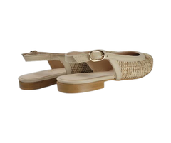 Brunella 707 Ladies Beige Woven Slingback