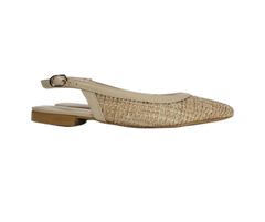 Brunella 707 Ladies Beige Woven Slingback
