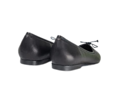 FS Lele Ladies Black Leather Ballet Flat