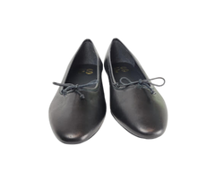 FS Lele Ladies Black Leather Ballet Flat