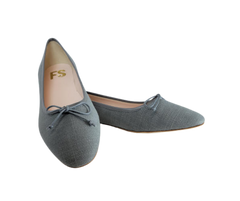 FS Lele Ladies Washed Black Ballet Flat