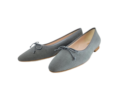 FS Lele Ladies Washed Black Ballet Flat