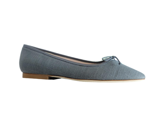 FS Lele Ladies Washed Black Ballet Flat