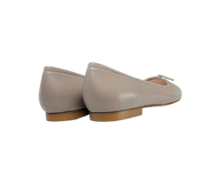FS Lele Ladies Taupe Leather Ballet Flat