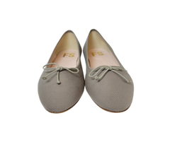 FS Lele Ladies Taupe Canvas Ballet Flat
