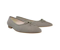 FS Lele Ladies Taupe Canvas Ballet Flat
