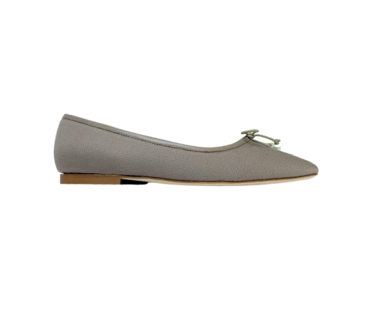 FS Lele Ladies Taupe Canvas Ballet Flat