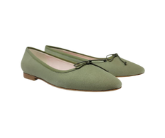 FS Lele Ladies Khaki Canvas Ballet Flat
