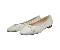 FS Fiona Creme Leather Ballet Shoe