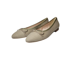 FS Fiona Ladies Beige Fabric Ballet Flat