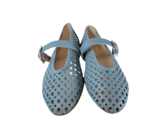 Coquette 3091 Ladies Blue Perforated Flats