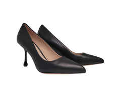Viviamos Wink Ladies Black Leather Heel