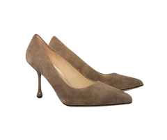 Viviamos Wink Ladies Taupe Suede Heel