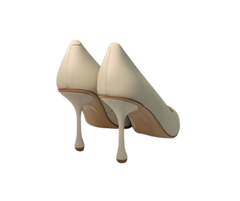 Viviamos Wink Ladies Ivory Leather Heel