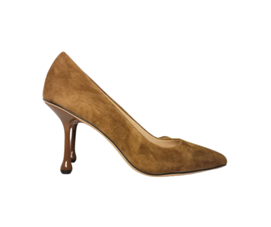 Viviamos Wink Ladies Camel Suede Heel