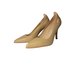 Viviamos Hello Ladies Nude Leather Heel